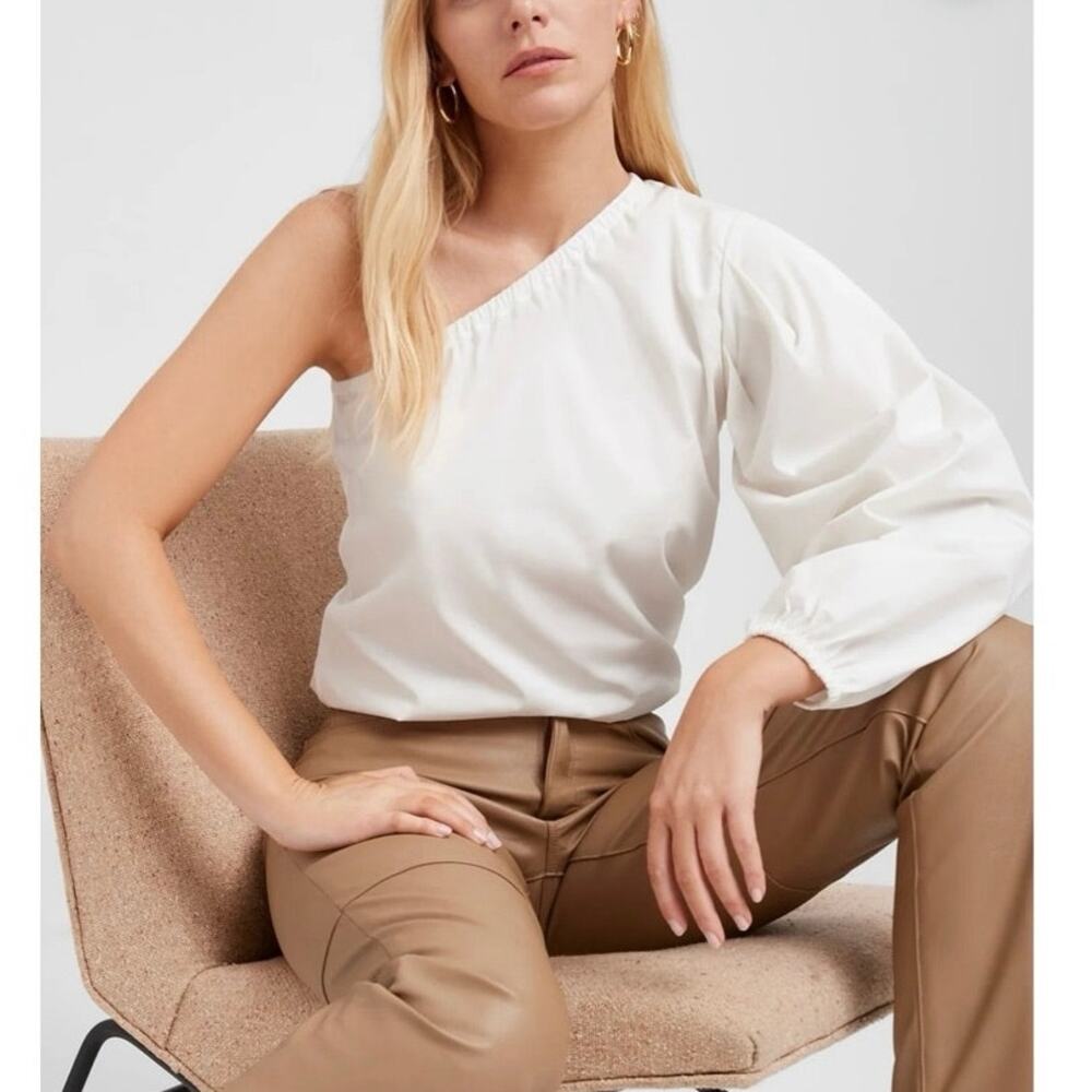 NWOT Marcella Garfield Top in Off White SZ XS